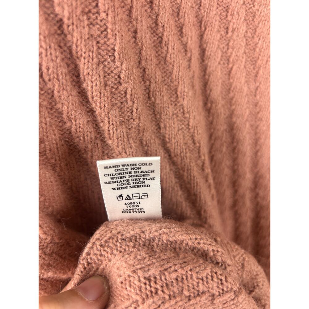 Ann Taylor Alpaca Wool Blend Knit Sweater Pink Boat Neck Women's Small - Picture 4 of 10
